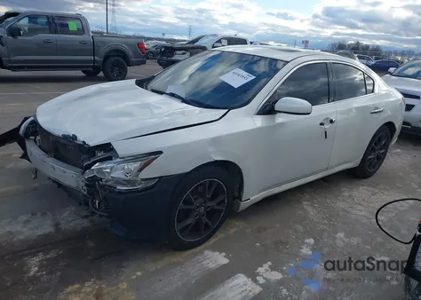 2014 Nissan Maxima 3.5 S z USA, uszkodzony, nr VIN 1N4AA5AP7EC438374